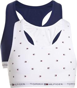 img 2 attached to 👚 Tommy Hilfiger Girls White Crop Top - Active Girls' Clothing