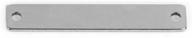 🔲 pack of 5 stainless steel rectangle bar metal stamping blanks with 2 holes - 38mm x 6mm logo