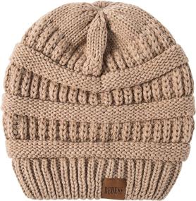 img 2 attached to 🧣 Warm and Stylish REDESS Slouchy Beanie Hat: Perfect Winter Oversized Cable Knit Cap for Men and Women