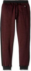 img 1 attached to Boys' Burgundy Southpole Jogger Fleece Colors Pants - Trendy and Comfortable Bottoms for Kids