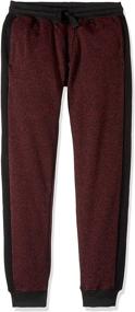 img 2 attached to Boys' Burgundy Southpole Jogger Fleece Colors Pants - Trendy and Comfortable Bottoms for Kids