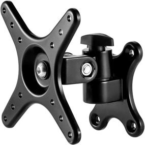 img 4 attached to 📺 Loutytuo Adjustable Tilt Swivel TV Monitor Wall Mount Bracket - Fits 14 to 27 Inch Screens, 50/75/100 VESA Compatible, Supports Up to 22lbs (No Arm)