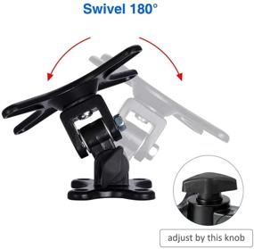 img 1 attached to 📺 Loutytuo Adjustable Tilt Swivel TV Monitor Wall Mount Bracket - Fits 14 to 27 Inch Screens, 50/75/100 VESA Compatible, Supports Up to 22lbs (No Arm)