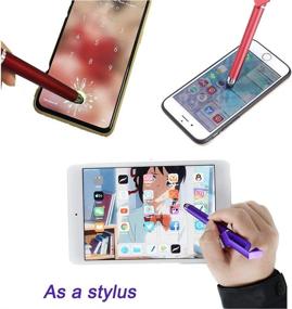 img 3 attached to 🖊 12 Pcs SITAKE Stylus Pen Set - Multifunctional 3 in 1 Design with Phone Holder, Capacitive Stylus, Ballpoint Pens - Mobile Stand Stylus Pens for Touch Screen Devices: Phones, Tablets, and Computers (Style 1)