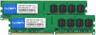 набор tecmiyo 4gb (2x2gb) ddr2 pc2-5300 pc2 5300u не ecc небуферизированная 1 логотип