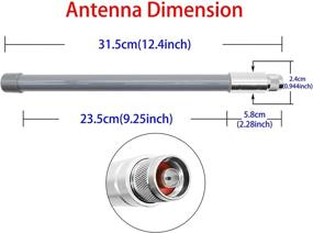 img 3 attached to 🔍 Наружная стекловолоконная антенна LoRaWAN 3dBi N-Male для горячего местоположения гелиевого майнера с кронштейном - антенна LoRa Gateway 915МГц
