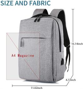 img 2 attached to 🎒 Laptop Backpack with Built-In Business Charging Bookbag Technology