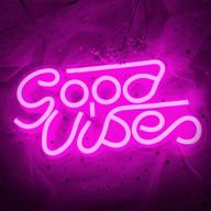 🌈 good vibes neon signs: colorful led light decor for bedroom, makeup room, game room, bar, wedding & party логотип