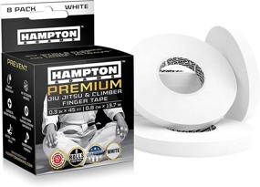 img 4 attached to 🤛 8 Pack of White Finger Tape - 0.3” x 45 Feet - Perfect for Rock Climbing, BJJ Jiu Jitsu, Grappling, MMA, Crossfit, and Martial Arts - by Hampton Adams