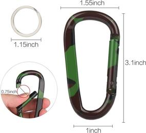 img 3 attached to 🌿 Jungle Camo Carabiner Hook
