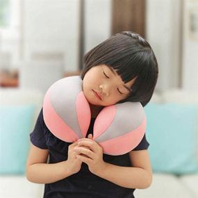 img 3 attached to 👶 U-Shape Baby Pillow for Car Seat - Head & Neck Support Travel Pillow for Kids in Pink - Suitable for Children in Strollers