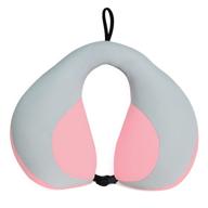 👶 u-shape baby pillow for car seat - head & neck support travel pillow for kids in pink - suitable for children in strollers logo