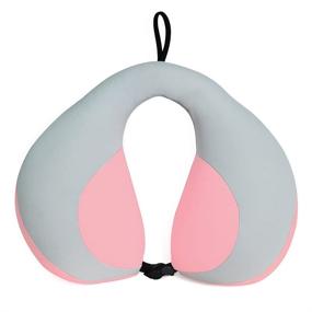 img 4 attached to 👶 U-Shape Baby Pillow for Car Seat - Head & Neck Support Travel Pillow for Kids in Pink - Suitable for Children in Strollers