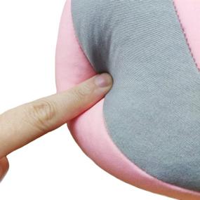 img 1 attached to 👶 U-Shape Baby Pillow for Car Seat - Head & Neck Support Travel Pillow for Kids in Pink - Suitable for Children in Strollers