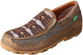 img 4 attached to 👞 Премиальные мокасины из перекрученной кожи с резиновой подошвой: стильные мокасины и туфли для мужчин