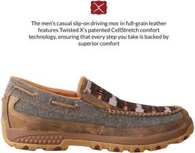 img 3 attached to 👞 Премиальные мокасины из перекрученной кожи с резиновой подошвой: стильные мокасины и туфли для мужчин