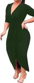 img 3 attached to AM CLOTHES Bodycon Dresses 2X Large Women's Clothing for Dresses