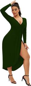 img 2 attached to AM CLOTHES Bodycon Dresses 2X Large Women's Clothing for Dresses