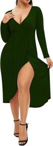 img 4 attached to AM CLOTHES Bodycon Dresses 2X Large Women's Clothing for Dresses