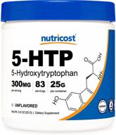 премиум nutricost 5-htp порошок - чистый 5-htp, 25 г (300 мг на порцию), без глютена и не гмо логотип