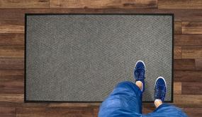 img 3 attached to Durable WaterHog Diamond Rubber Mat for Commercial Entrances: Commercial Grade Quality