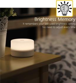 img 1 attached to RTSU Bedside Lamp: Dimmable LED Nightlight for Kids & Adults - Touch Tap, Novelty Decorative Mood Light for Bedroom, Living Room, Baby Nursery & More!