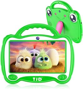 img 4 attached to 7-inch Kids Tablet with Parent Control, iWawa Learning Software, Dual Cameras, Bluetooth, WiFi, Frog Style Stand - Perfect Boys and Girls Gift - TJD