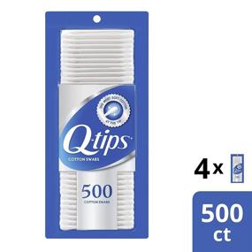 img 4 attached to 👂 Q-Tips Swabs Cotton, 500 Count (Pack of 4): Ultimate Value for All Your Swabbing Needs!