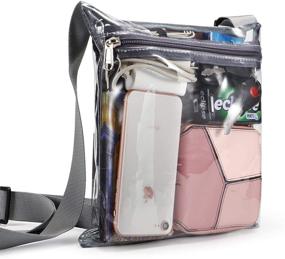 img 3 attached to 👜 HULISEN Transparent Crossbody Bag, Stadium Approved, featuring Additional Inner Pocket