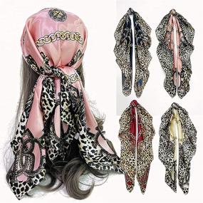 img 2 attached to Fonshow Scarves Womens Square JON32 AC01 Women's Accessories