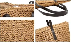 img 2 attached to Classic Concise Shoulder Exquisite Handwoven Women's Handbags & Wallets