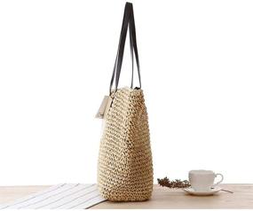 img 1 attached to Classic Concise Shoulder Exquisite Handwoven Women's Handbags & Wallets