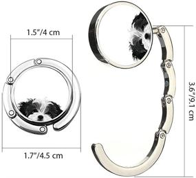 img 3 attached to 👜 Stylish and Functional WIRESTER Metal Handbag Hanger: Round Foldable Purse Hook for Women