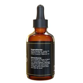 img 3 attached to 🧔 Optimal Sandalwood Beard Oil & Conditioner for Men - 2 oz - Urban Cowboy