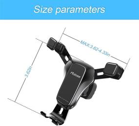 img 2 attached to 📲 Upgraded Gravity Car Phone Mount for Vent - Universal 360 Degree Adjustable Stable Phone Cradle Mount - Compatible with Most 4.7-7 inch Mobile Phone Devices
