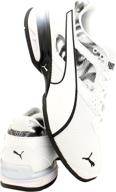 puma tazon white silver running sports & fitness логотип