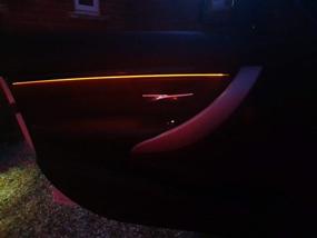 img 4 attached to 🚗 Enhance your BMW 3 Series F30 / F31 / F80 with Ambient LED Light Strips Covers - Elevate Your Interior Style with Sharpened Lines Upgrade