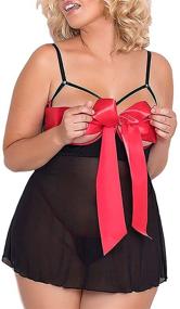 img 1 attached to Womens Unwrap Babydoll Through Lingerie Women's Clothing