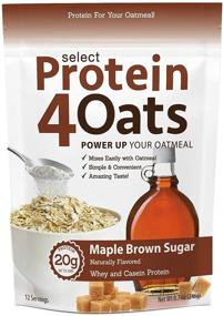 img 4 attached to 🥞 PEScience Select Protein4Oats: Maple and Brown Sugar Blend for Oats and Oatmeal -12 Servings, Whey and Casein Protein