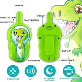 img 3 attached to 🦖 Dive into Adventure with LAEBUILD Dinosaur Interactive Children Green (2PCS)