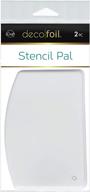 🎨 icraft deco foil stencil pal - pack of 2, 3.75&#34; x 5.2&#34; logo