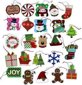 img 2 attached to 🎁 Красиво украшайте подарки с 120 наклеек-ярлыков на рождественские подарки в 24 потрясающих дизайнах