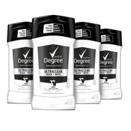 degree men ultraclear black + white antiperspirant deodorant, 2.7 oz, 4 count - stain protection for men logo