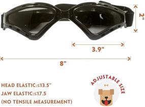 img 3 attached to 🐶 Large Dog Goggles Eye Protection Sunglasses for Medium to Large Dogs by PETLESO