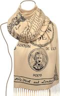 elegant annabel lee shawl scarf wrap by edgar allan poe: perfect for literary fashionistas logo