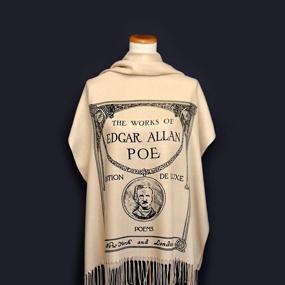 img 2 attached to Elegant Annabel Lee Shawl Scarf Wrap by Edgar Allan Poe: Perfect for Literary Fashionistas