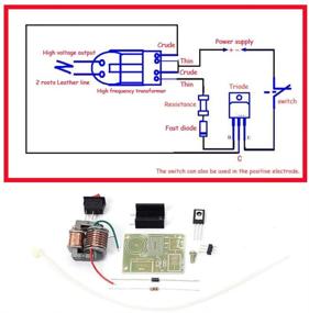 img 3 attached to 💡 Comidox 15KV Boost High Voltage Generator & Transformer Inverter Coil Module Disassembled Parts - DIY Kit (2 Sets with PCB Board)