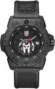 img 4 attached to 🕶️ Limited Edition Luminox Official Spartan Watch for Men Black (XS.3501/3500 Series): Black Dial, Black Strap, White Markers