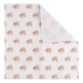 img 1 attached to Vintage Pink Roses Party Napkins - Pack of 100, 6.5 Inches, Floral Paper Napkins