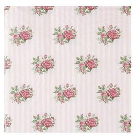 img 4 attached to Vintage Pink Roses Party Napkins - Pack of 100, 6.5 Inches, Floral Paper Napkins